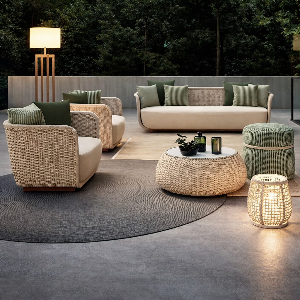 VerdeLoom Riviera Woven Lounge Set