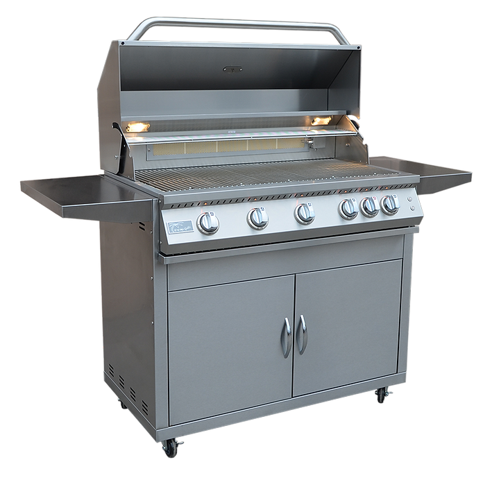 KoKoMo BBQ Grill 40” Professional 5-Burner Freestanding Cart Model