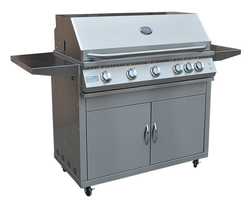 KoKoMo BBQ Grill 40” Professional 5-Burner Freestanding Cart Model