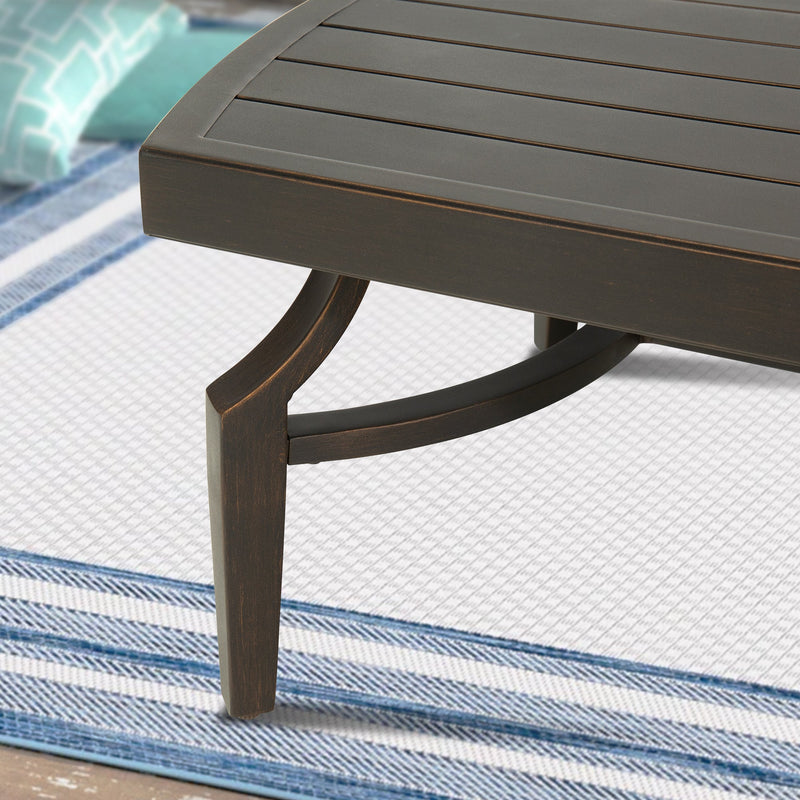 Asheville 4 PCS Aluminum Patio Seating Set for 5-Person