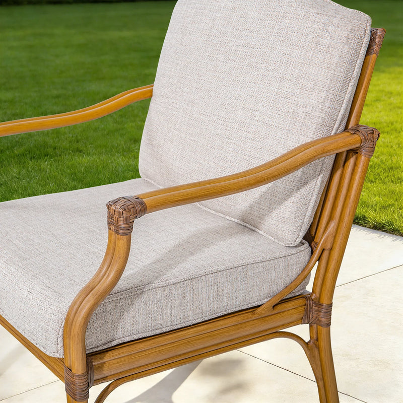 Arcadia Weather-Resistant Outdoor 84"L Dining Table and 6 Armchair