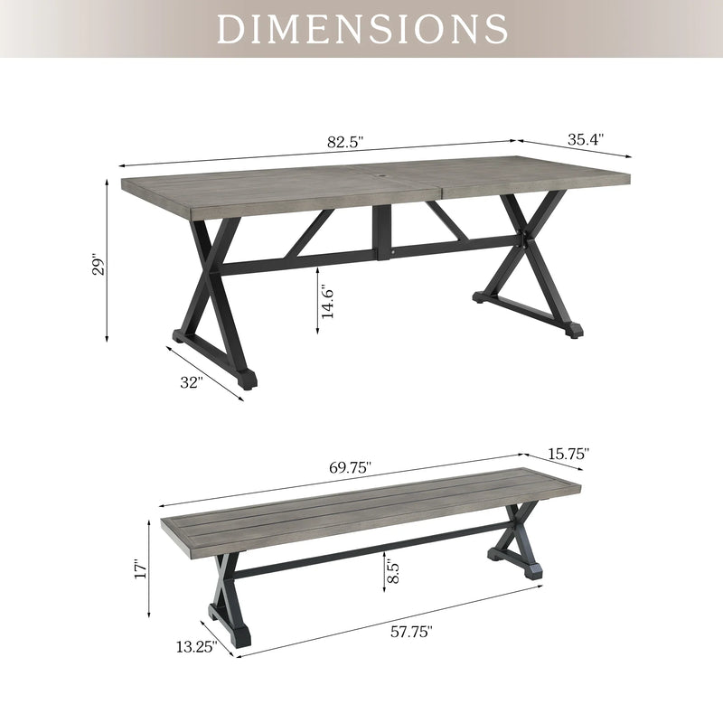 Azur Patio Dining Set of 3 By PEAK HOME FURNISHINGS
