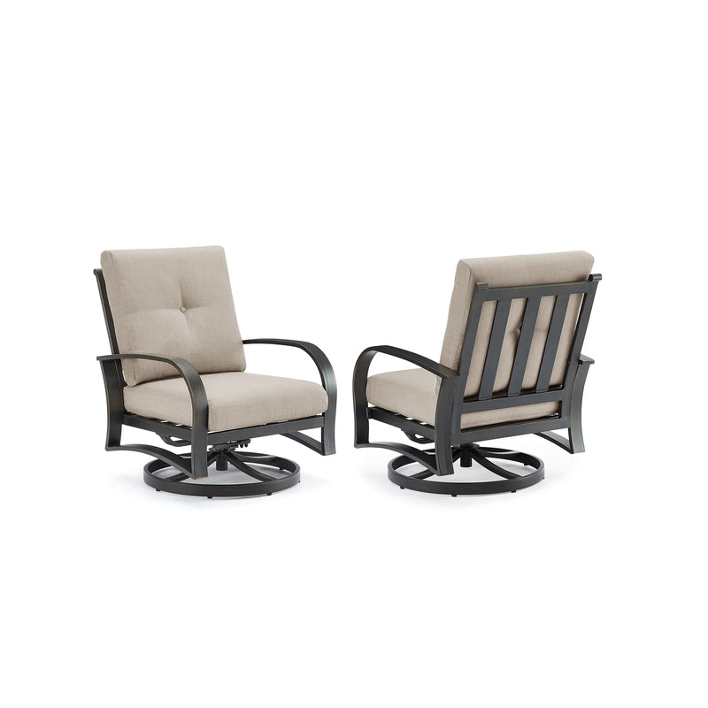 Chamber 5 Pieces Aluminum Outdoor Furniture Sofa Sets with Sunbrella® Cushions