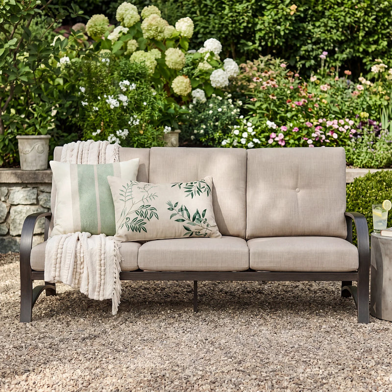 Chamber 4 Pieces Aluminum Patio Deep Seating Sets with Sunbrella® Cushions