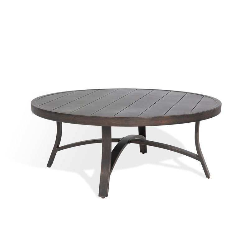 Chamber 5 Seat Patio Conversation Sofa Sets With Sunbrella® Cushions and Side Table