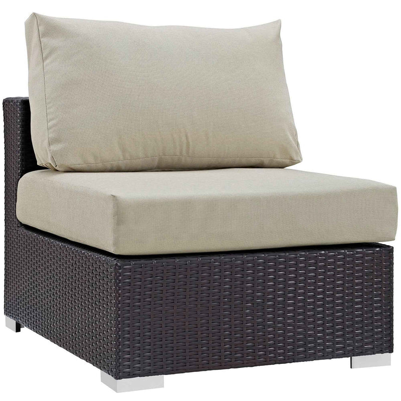 Patio Elegance Outdoor Sectional Set - 10-Piece Convene Lounge Set by Modway