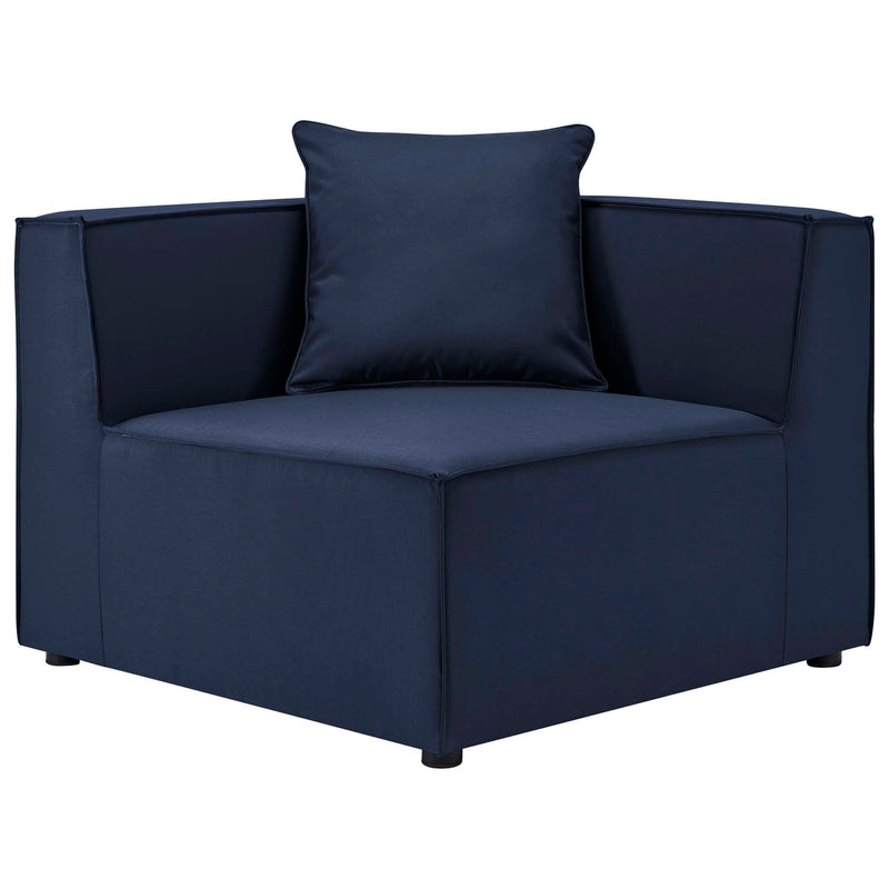 Patio Elegance Sectional Sofa - Saybrook 8-Piece Outdoor Upholstered Sofa by Modway