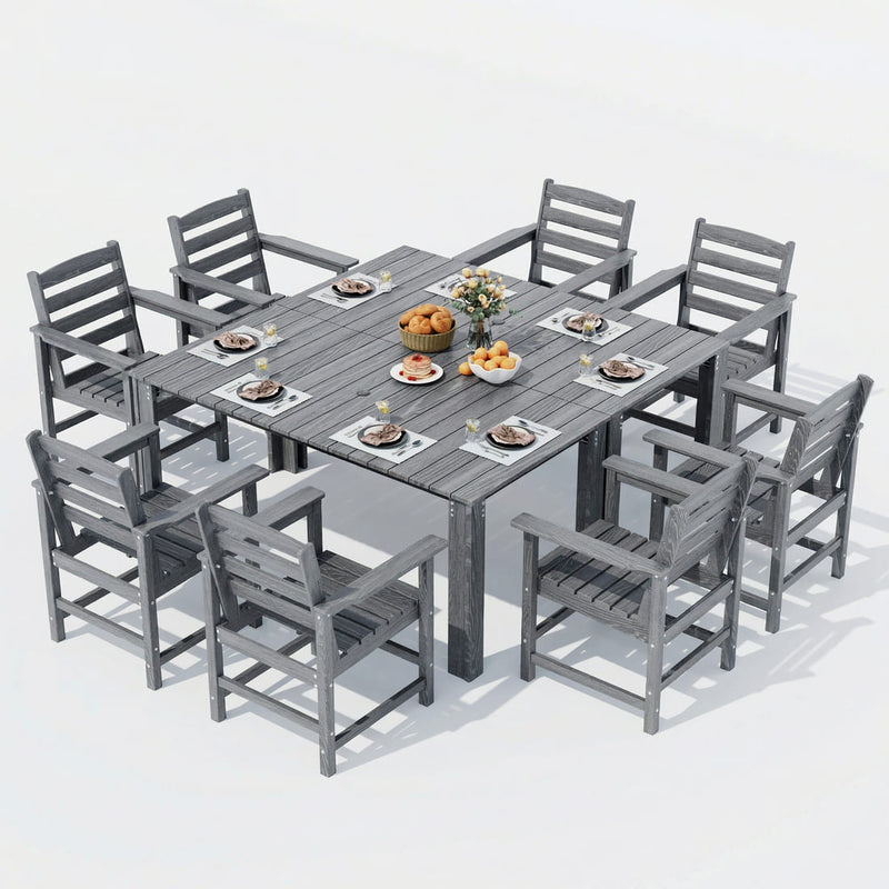 Corex HDPE Classic Dining Set, 10-Piece