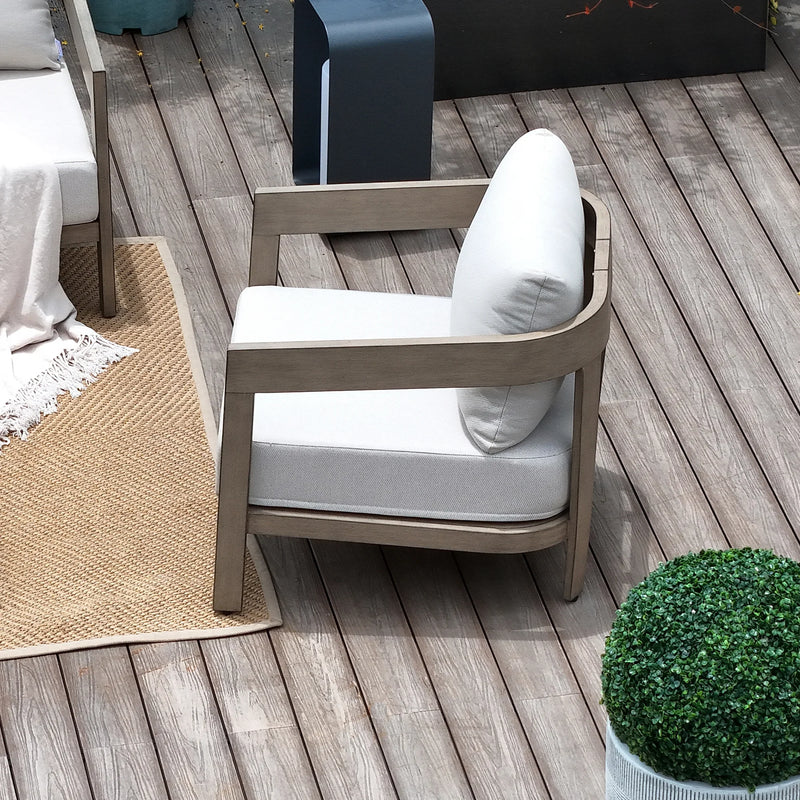 Harmonti 5 Pieces Aluminum Patio Conversation Set With Ottomans