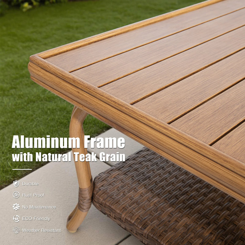 Arcadia 5 Pieces Outdoor Sofa Set with Deep Lounge Chair