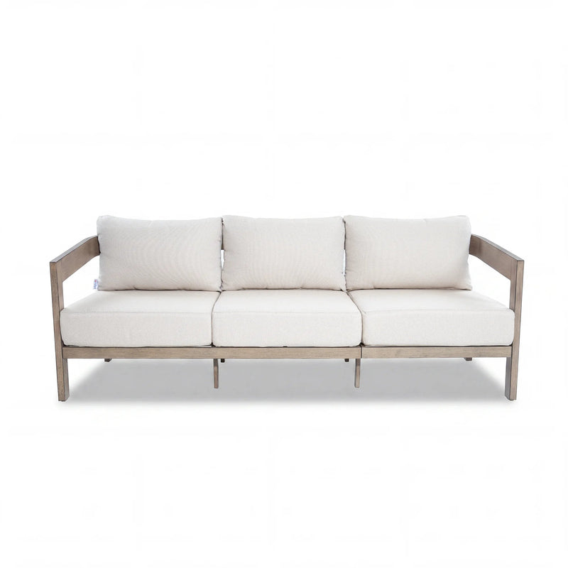 Harmonti 6-Piece Patio Conversation Set with Composite Concrete Round Coffee Tables