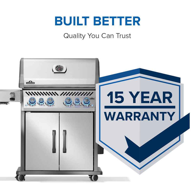 Patio Elegance Gas Grill Rogue PRO‑S 525 RSIB with Infrared Side and Rear Burners