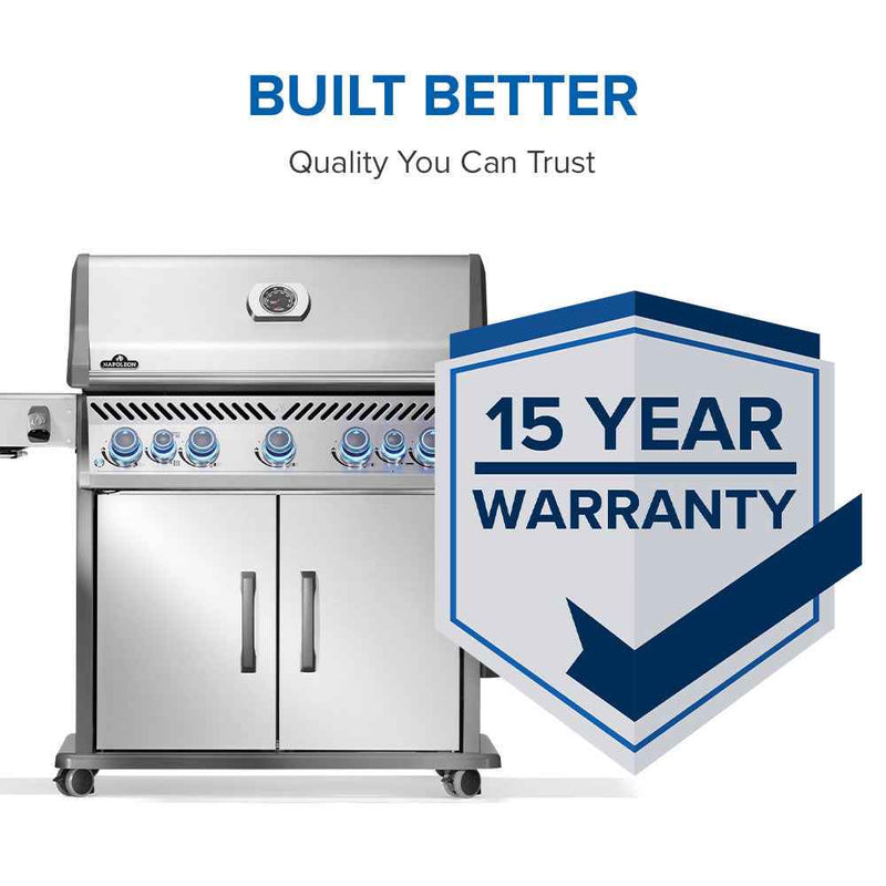 Patio Elegance Gas Grill Rogue PRO‑S 625 RSIB with Infrared Side and Rear Burners